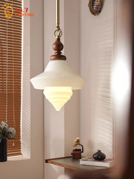 DecorBites™ Gold Lustre Glass Pendant Lights LED E27 Vintage Design Classic for Bedroom Kitchen Island