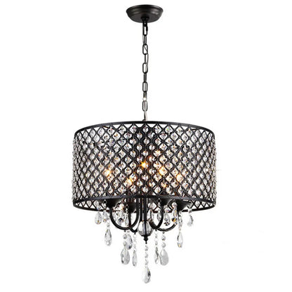 DecorBites™ Elegant Crystal Chandelier Ceiling Light for Dining Room & Bedroom