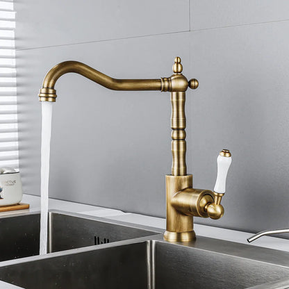 DecorBites™ Gold Black Brass Bathroom Kitchen Faucet - Sink Mixer for Hot Cold Water
