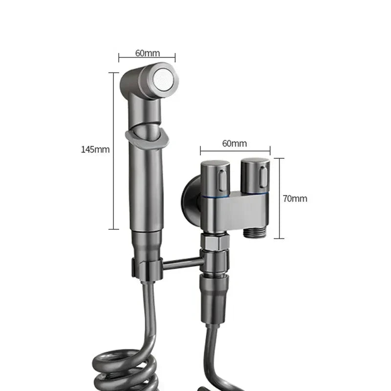 DecorBites™ Hygienic Bidet Sprayer with Double Outlet Valve and Shower Head