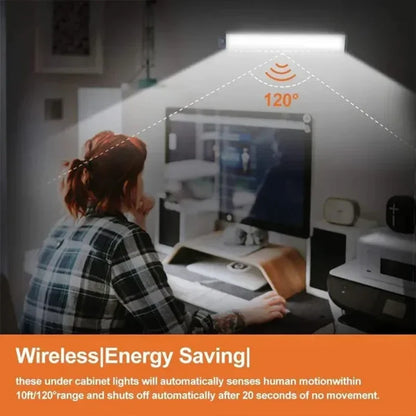 DecorBites™ LED Motion Sensor Cabinet Light: Dimmable Rechargeable Nightlight