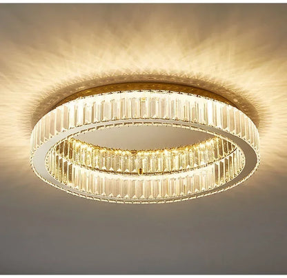 DecorBites™ Crystal LED Ceiling Chandelier – Modern Home Décor Lighting for Living Room, Bedroom