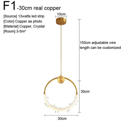 DecorBites™ Gold Nordic Pendant Lights Indoor Kitchen Dining Room Home Decor