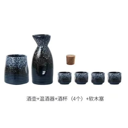DecorBites™ Ceramic Wine Sake Set with Heater and Dispenser