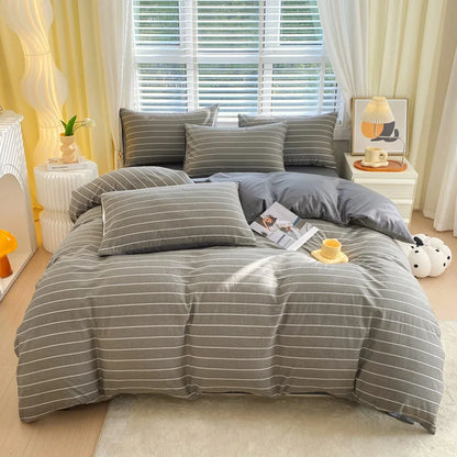 غطاء لحاف فردي قطني من DecorBites™ - غطاء لحاف لطيف على البشرة لسرير كينج فردي