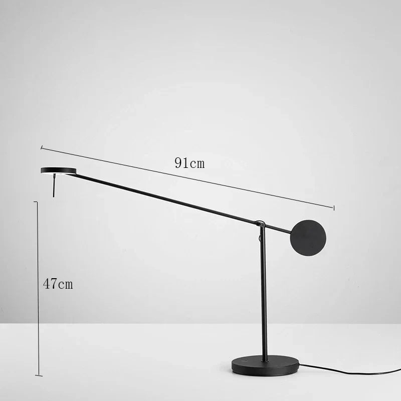 DecorBites™ Black Telescopic Wall Lamp with Adjustable Arm for Living Room and Bedroom