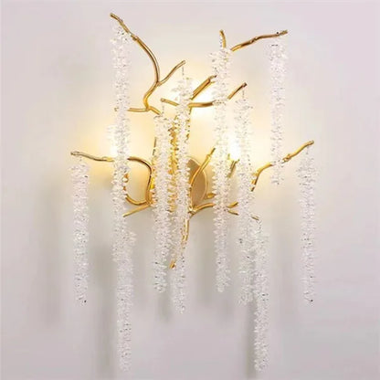 Apliques de pared LED de cristal DecorBites™ para salón y dormitorio, lámpara de pared moderna para interiores