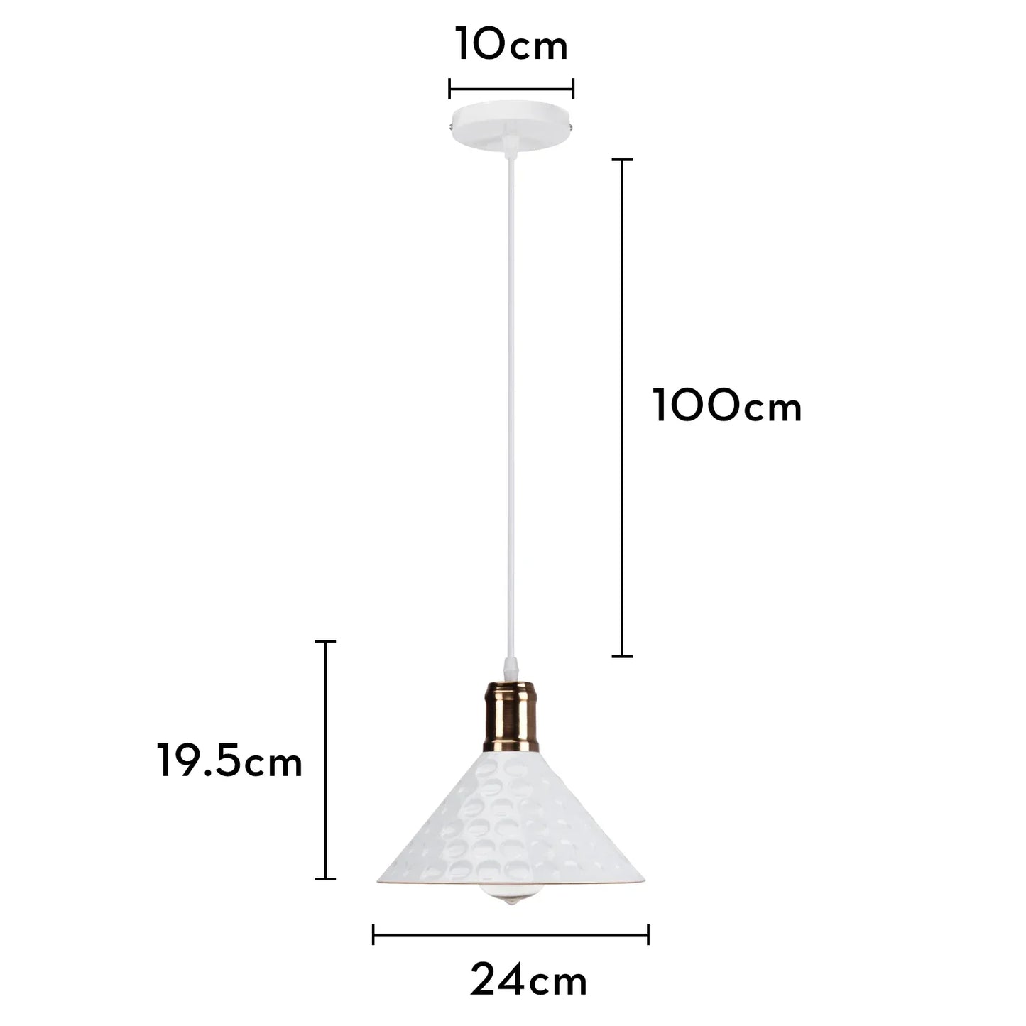 DecorBites™ Iron Pendant Light for Dining Room, Kitchen, and Bedroom