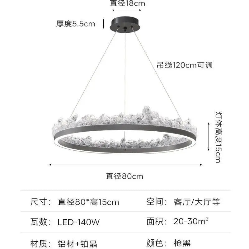 DecorBites™ Iceberg Open Kitchen Pendant Light - Terrace Dining Table Bar Island Design
