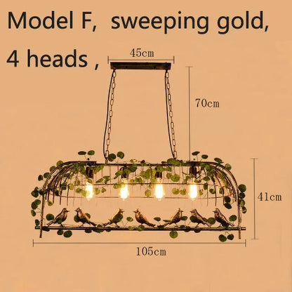 DecorBites™ Birdcage Pendant Lights: Elegant Decoration for Restaurants, Bars, and Living Rooms