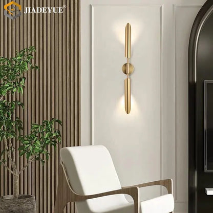 Lámpara de pared DecorBites™ Gold LED de un solo cabezal para sala de estar, dormitorio y pasillo