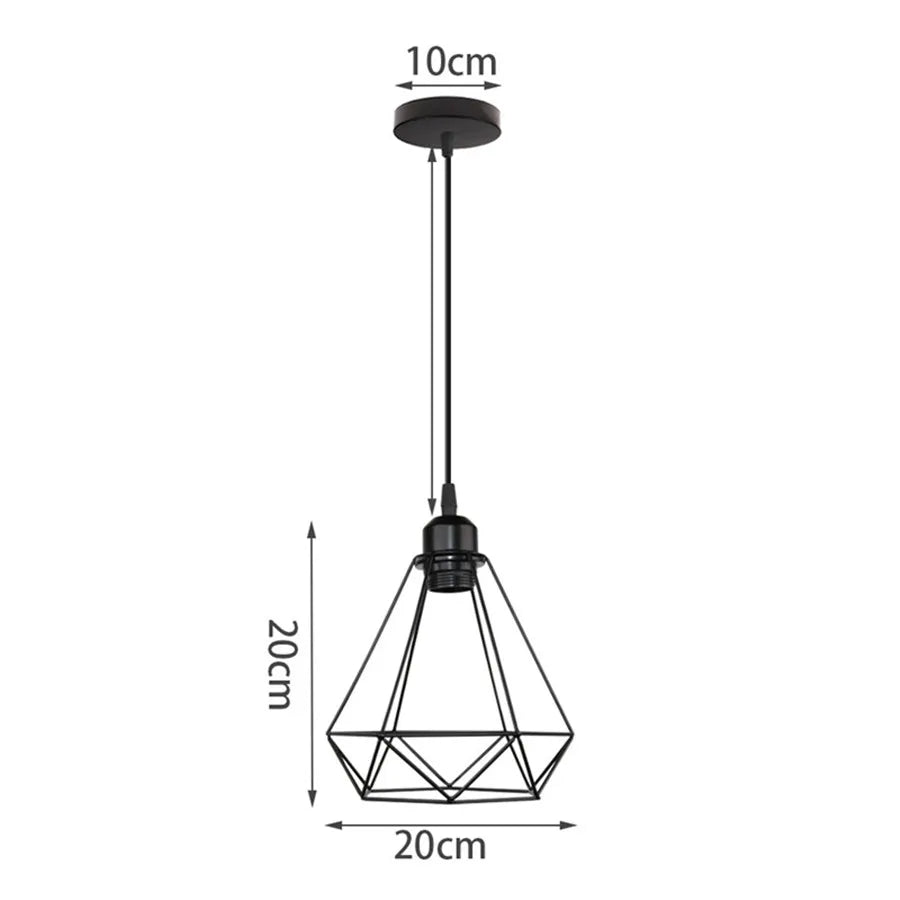 DecorBites™ Industrial Metal Ball Pendant Light for Bedroom Kitchen Island