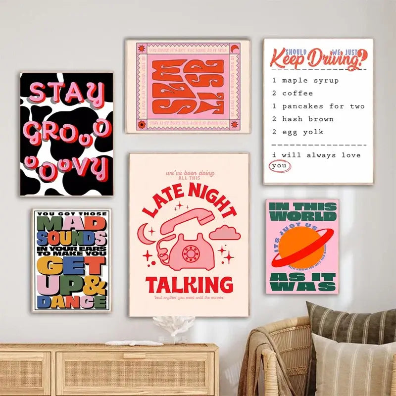 DecorBites™ Singer Harris Styles Lyrics Art Poster