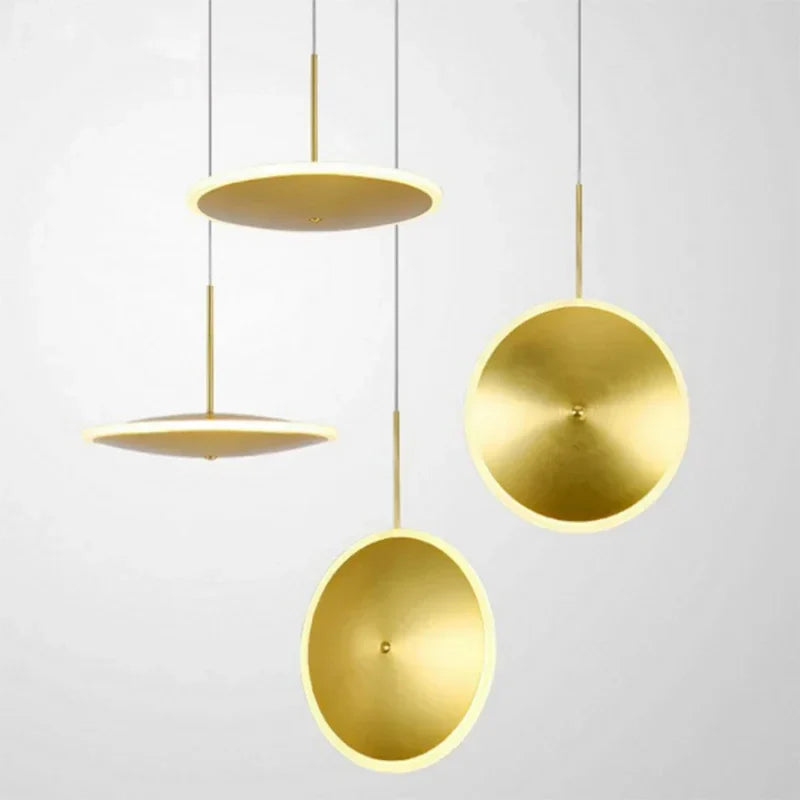 DecorBites™ Gold LED Pendant Ceiling Light for Home Decor & Kitchen Island