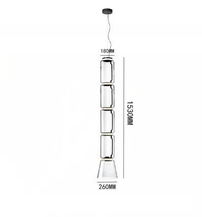 Lámparas de Colgante de Candelabro Moderno de Vidrio Pesado Decorbites™ para Sala de Estar, Comedor y Tienda
