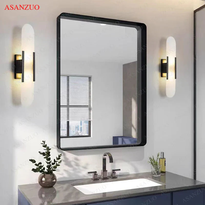 DecorBites™ Jade Stone Wall Sconce Light Fixtures for Bedroom Living Room Hotel Decor