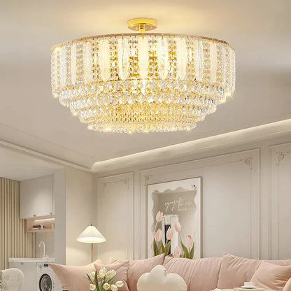 DecorBites™ Crystal Chandelier Light for Elegant Home Decor