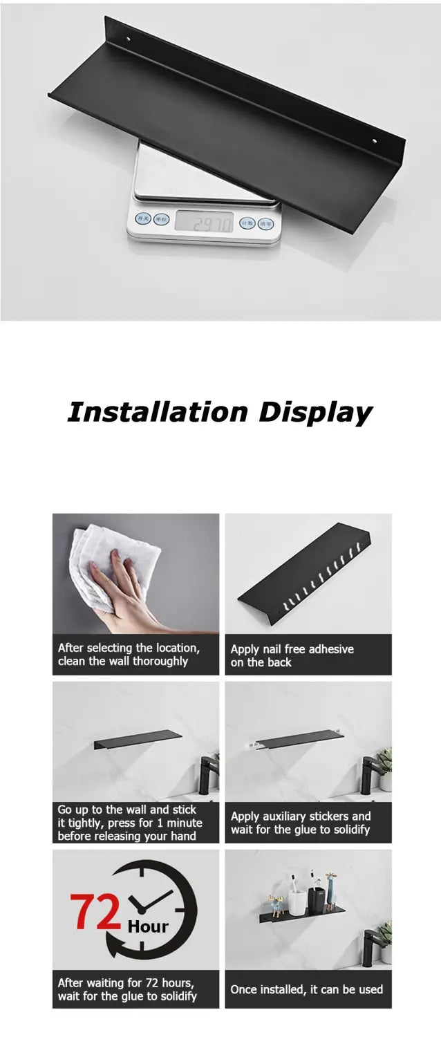 Decorbites™ Aluminium-Wandregale für Badezimmer und Küche