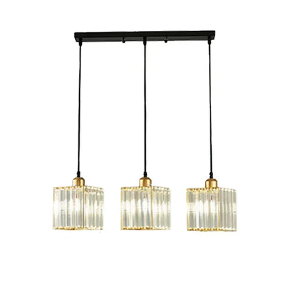 DecorBites™ Crystal Trio Pendant Light for Modern Spaces