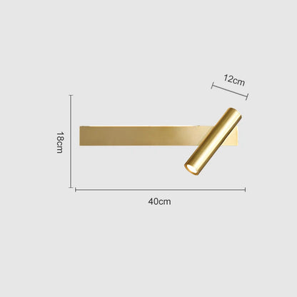 Aplique de pared DecorBites™ de cobre, estilo nórdico, para mesilla de noche, diseño minimalista moderno