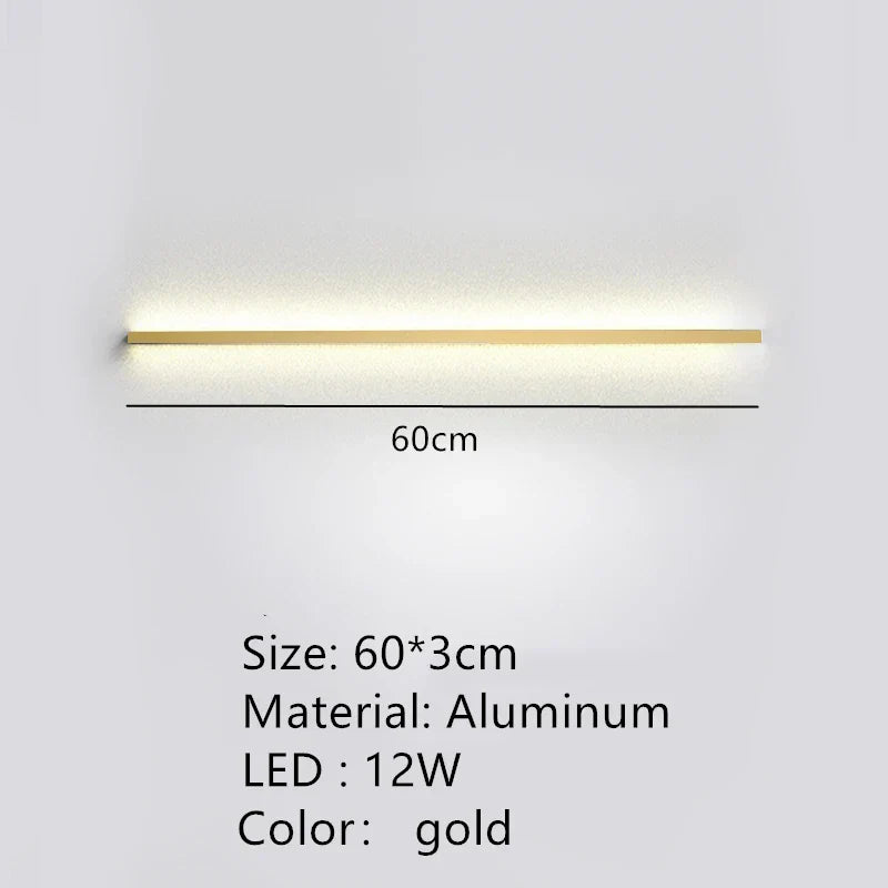 DecorBites™ Dimmable Long Wall Lamp: Stylish Bedroom Light Strip for Master Bedroom, TV Background, Sofa Decor