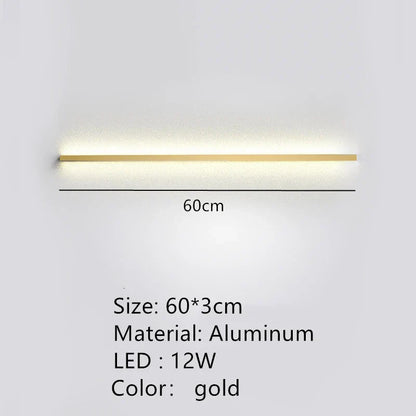 DecorBites™ Dimmable Long Wall Lamp: Stylish Bedroom Light Strip for Master Bedroom, TV Background, Sofa Decor