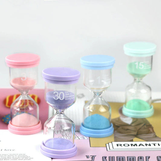 DecorBites™ Hourglass Sand Timer Desktop Ornament for Kids and Home Decor