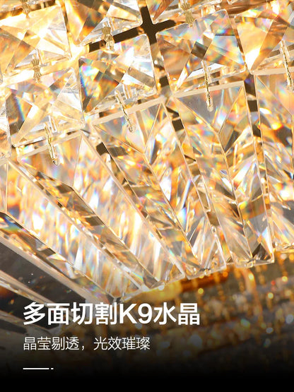 DecorBites™ Crystal LED Ceiling Lights Shiny Gold/Chrome Steel E14 Mount Fixtures