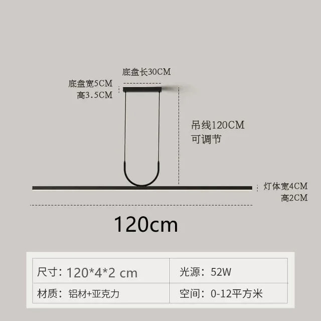 Lámpara de techo LED DecorBites™ para comedor - Lámpara colgante moderna y minimalista