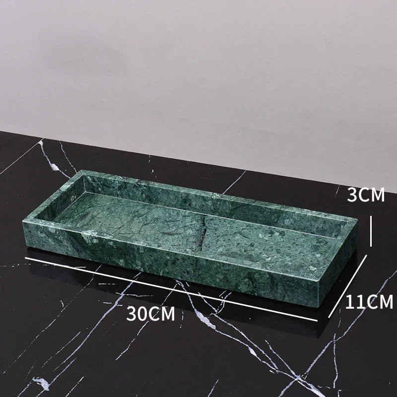 DecorBites™ Green Marble Bathroom Set: Dispenser, Dish, Holder, Tissue Box & Accessories