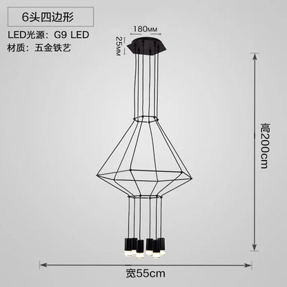 DecorBites™ Designer Nordic Ceiling Chandelier for Home Decor and Living Room Lighting