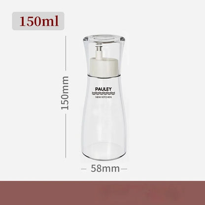 DecorBites™ Glass Seasoning Bottle Set for Cooking: Oil, Vinegar, Soy Sauce, Barbecue Spray