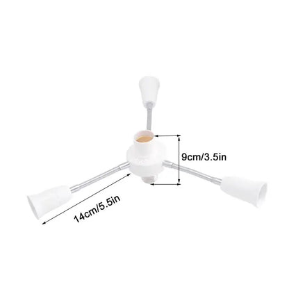 DecorBites™ E27 Socket Splitter: Adjustable Multi-Light Bulb Adapter