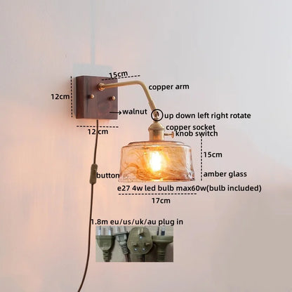 DecorBites™ LED Wall Sconce Pull Chain Switch Modern Style Light Fixtures