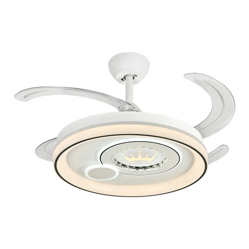 DecorBites™ Dimmable Smart Bedroom Ceiling Fan Light with Remote Control