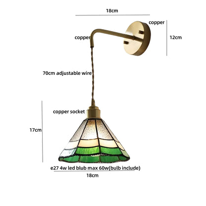 DecorBites™ Ceramic LED Wall Lights with Pull Chain Switch for Restaurant and Bedside