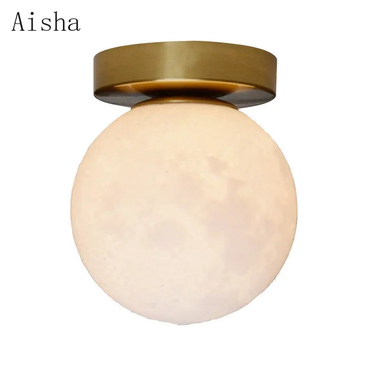 DecorBites™ Circular Planet Wall Lamp: 3D Lunar Sconces for Home, Bedside, Background Wall