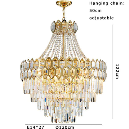 DecorBites™ Deluxe Crystal LED Pendant Lamp - Elegant Home Decor Lighting