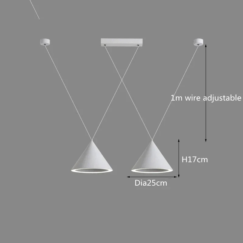 DecorBites™ LED Pendant Lamp: Minimalist Kitchen Island Hanging Light for Living Room & Dining Table