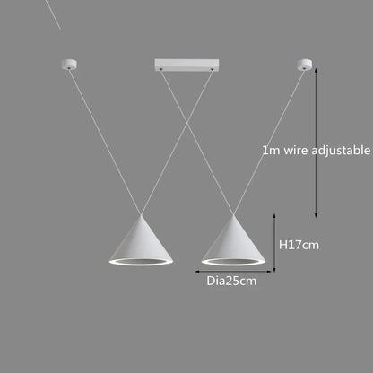 DecorBites™ LED Pendant Lamp: Minimalist Kitchen Island Hanging Light for Living Room & Dining Table