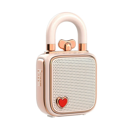 Altavoz Bluetooth DecorBites™ LoveLock Mini - Rosa, Diseño Retro, 5W