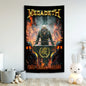 Megadeths Vintage Rock Skull Tapestry for Bar Decoration by Decobites