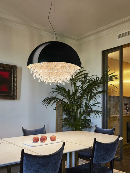 DecorBites™ Crystal Chandelier: Nordic Luxury Lighting for Living Room, Bedroom, and Dining Area