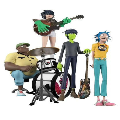 DecorBites™ Gorillaz Band Resin Action Figure Set - 2D Noodle Murdoc Russel Model Dolls