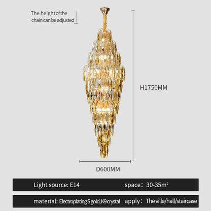 DecorBites™ Crystal Chandelier for Luxe Modern European Villa Decor