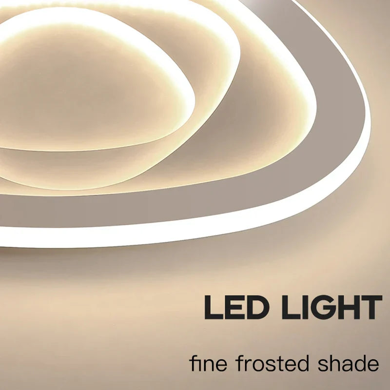 DecorBites™ Gold Luxury LED Ceiling Chandelier for Modern Living Rooms, Bedrooms, and Kitchens