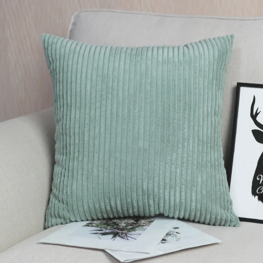 Funda de cojín DecorBites™ de pana: Cojín a rayas para sofá cama - Decoración nórdica para el hogar