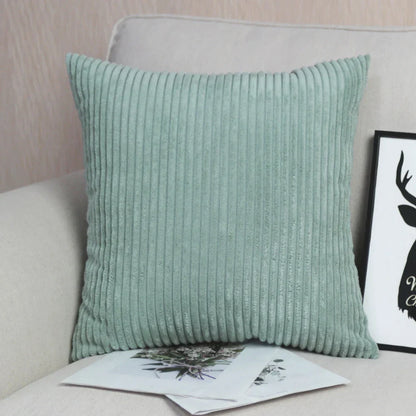 Funda de cojín DecorBites™ de pana: Cojín a rayas para sofá cama - Decoración nórdica para el hogar