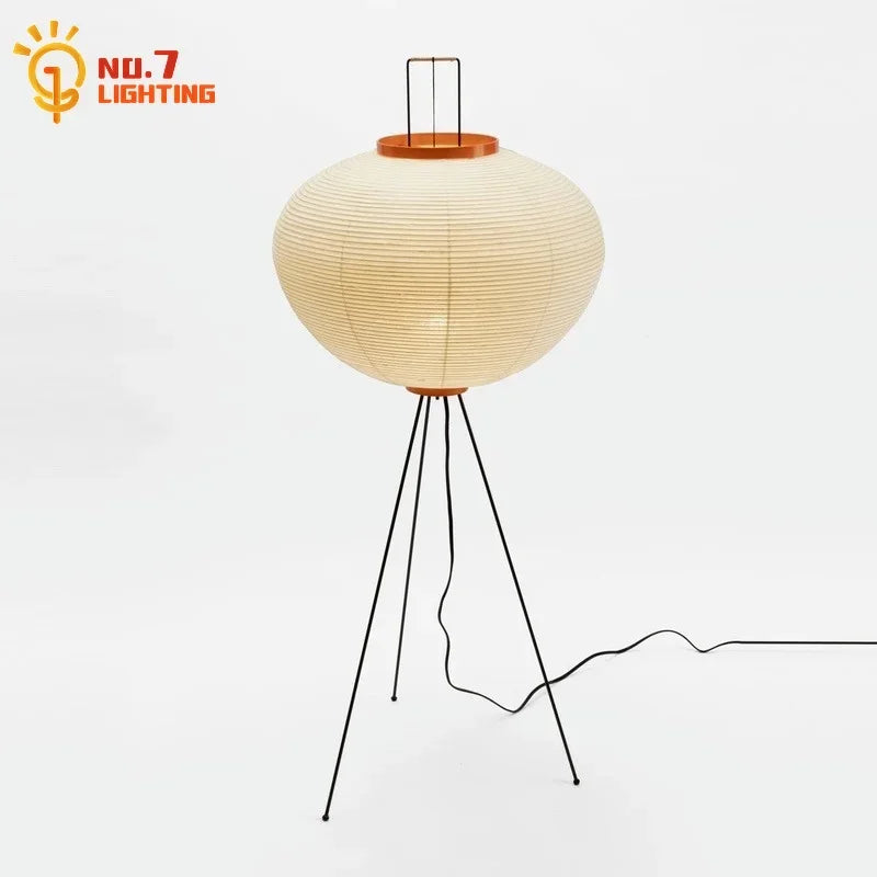 DecorBites™ Akari Noguchi Wabi-sabi LED Floor Lamp for Living Room Decor