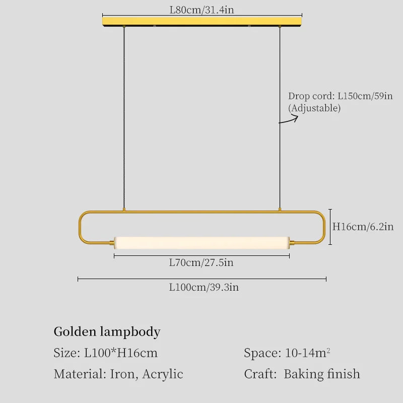 Lámpara colgante LED DecorBites™ para comedor, sala de estar y restaurante